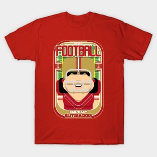 American Football Red and Gold - Hail-Mary Blitzsacker - Indie version T-Shirt